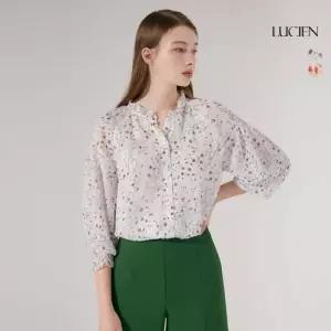 루시앙 자카드 쉬폰 플라워 블라우스 2종 택1