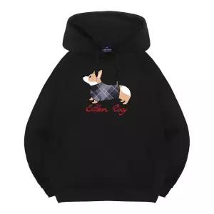 엘런아시 웰시코기 오버핏 후드티