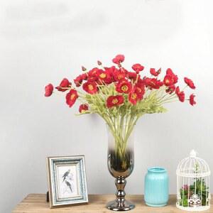 인공 자이언트종이꽃 꽃다발 5PCS 붉은 자이언트플라워졸업식 단추 웨딩 복숭아 카네이션꽃