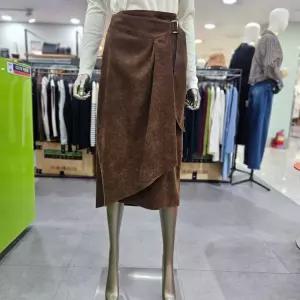 시슬리/애플아울렛/언발 버클 랩 스커트 SASK42461