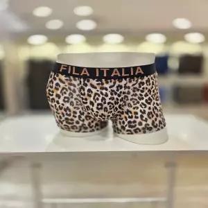 휠라언더웨어 호피 나염 아웃밴드 남성 드로즈 FI253DR01M004 BLK