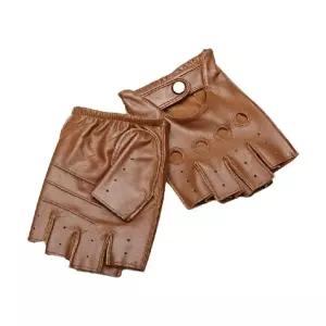 운전용장갑 자동차 드라이빙 구멍 반장갑 손가락 가죽 남성 패션 오토바이