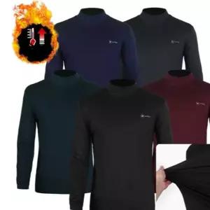 남성 기능성 티셔츠 약기모 반목 스판 남자 기능성 티셔츠 겨울 이너웨어 운동복 내복 상의 등산 골프