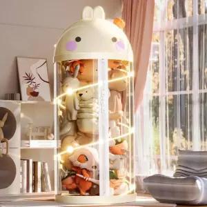 인형 정리함 장난감 원통형 다용도 디스플레이 연지 지퍼