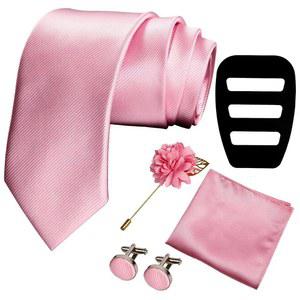 뮤로 드 아모르 3.15인치 8cm 남성 페이즐리 타이와 라펠 핀 넥타이 행커치프 커프스 링크 세트 기프트 박스 6 PCS