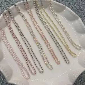 [골드스마일]핵진주 써지컬 캐주얼 비즈 목걸이 필수템 심플 포인