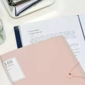 A4 클리어 파일 100매 1개 서류 사무 오피스 정리