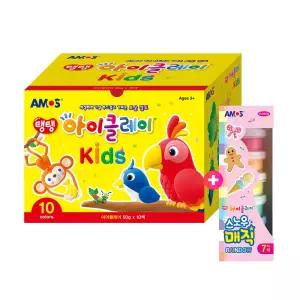탱탱 아이클레이 키즈50g 10색 + 스노우매직 레인보우 9g 7색 선물세트