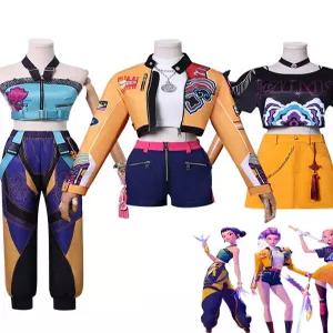 케데헌 무대 의상 축제 공연 할로윈키즈 화이트블랙 헌트릭스 댄스팀 코스프레 풀세트