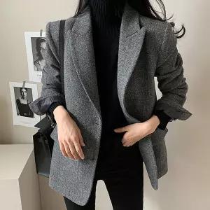 [예쎄오피스] (예쎄) 헤링본 모직 자켓 (S5WJK007A)