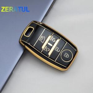 kia 호환 Sedona 2020 Sorento Grand Carnival 2015 5 버튼 쉘 Fob 홀더 스마트 원격 TPU 자동차 키 케이스