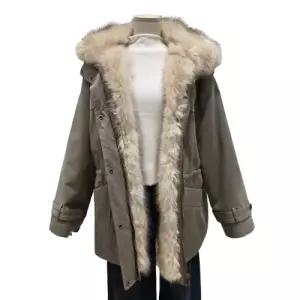 [롯데백화점]에이지도르 퍼 배색 야상 자켓점퍼(ALFIWIJ235)