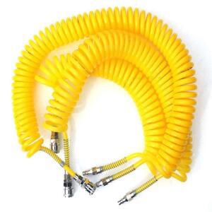 에어릴 우레탄에어코일호스 노랑 에어호스릴 콤프레샤호스 에어건호스 에어호수 에어줄