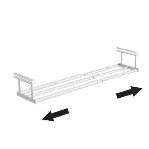 다용도 선반 추가 확장 정리 선반 하단 수납 보조 싱크대 정리대 씽크대 신발장 주방 하부 걸이 길이 조절