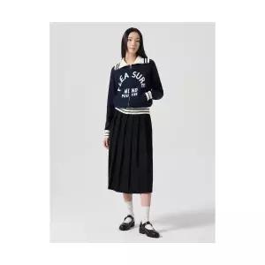 매장정품 에잇세컨즈 8SECONDS 피치 트윌 플리츠스커트 블랙 (354227NB25) 354227NB25 533522