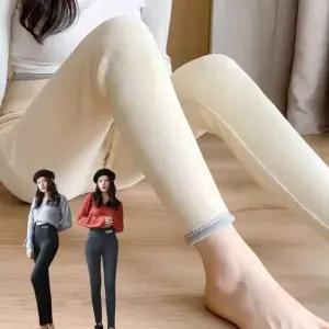 [하프클럽/셀러허브_여성트랜드패션]하이웨스트양털팬츠 여자기모바지