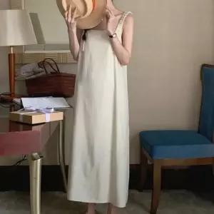 뒷트임 여름롱원피스 나시 화이트원피스 체크원피스 하객원피스 플리츠원피스