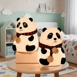 푸바오 터치등 LED 무드등 수유등 조명 수면등 취침등 무선 램프 실리콘 팬더 판다 미니
