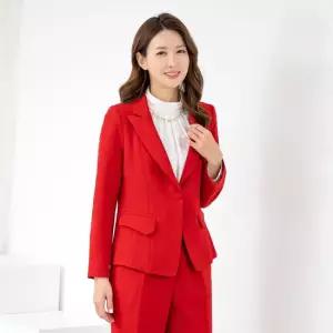 엄마옷 무지 카라 원버튼 정장자켓 1GHJ25578 중년여성 마담 60 70대  빅사이즈 할머니