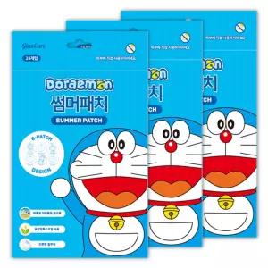 글랜큐어 도라에몽 썸머패치 24매입 3개 벌레기피