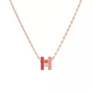 [에르메스]목걸이 미니팝아슈 POP-H MINI Rocabar 로즈보떼/루즈아쉬+로즈골드