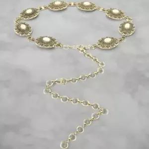 [옷자락]여성 체인 조각 조절형 허리벨트