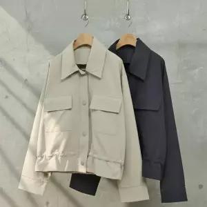 [다잇템] 여자 베이직 폴리 클래식 봄가을 빅사이즈 자켓