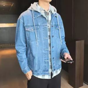 [모로엠]남성 데님 후드 탈부착 청자켓 ON SHA QW8A234F_P414033545