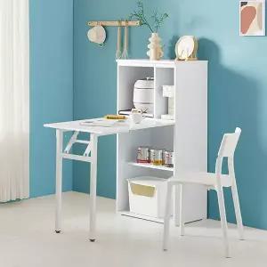 [인터데코](착불)밥솥 렌지대 겸용 접이식 식탁 WB609