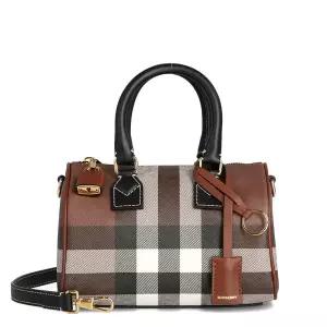 [버버리] 체크 8112226 LL MN BOWLING BAG GC9 버버리 미니 볼링백 보스톤백 토트백 숄더백 크로스백