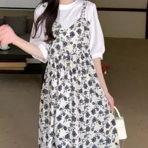 플라워 여름 추천 뷔스티에 원피스 꾸안꾸 티셔츠 일 (WFJ3H6K)