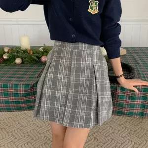 [아이우먼] 플리츠체크미니스커트 LTQ369M512 빅사이즈_P414139830