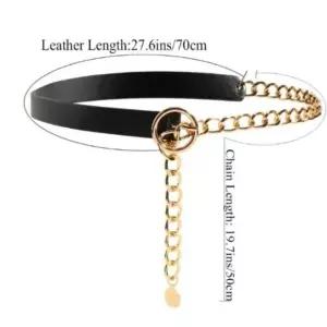 [다잇템]여성용 허리체인 스페이스룩 출근룩 블랙포인트