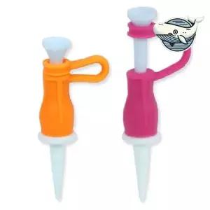 [하프클럽/]길이조절 실리콘 골프 티 골프장 필드용 골프