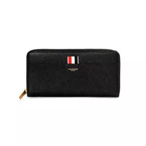 톰브라운 FAW012A 00198 001 페블 그레인 삼선탭 지퍼 장지갑