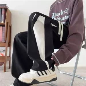 남성패션 면 바지 코듀로이 팬츠 추동 루즈핏 일자 주니어 배기 기모 도톰 캐주얼 DL4