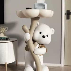 곰돌이 사이드 테이블 협탁 인테리어 트레이 캐릭터