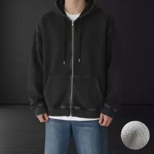 절개 무지 피그먼트 기모후드집업 후드집업 합포/양털기모 커플후드집업 오버핏 2타입 히터스 7color