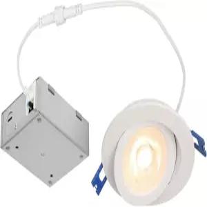 웨스팅하우스 조명 5214100 12와트(80와트 상당) 4인치 짐벌 오목 LED 다운라이트 색상 온도 선택 디밍