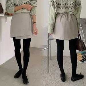 [하프클럽/]위쉬몰 LT 샤기언발랩치마바지(Q320H512) 빅사이즈