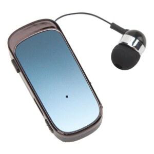 [미국배송] 블루투스 이어폰 클립 접이식 헤드폰 칼라 클립 헤드셋 LED 배터리 디스플레이 휴대용 마이크 핸즈프리가 포함된 빠른 이어피스 V5.2