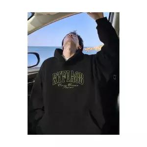 올요아 남자 키작남 후드집업 점퍼 후드 추동 레터링 프린트 커플 맨투맨 코트 꾹4