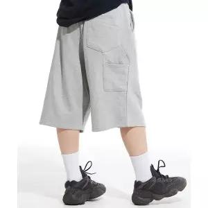 매장정품 CREAM SODA LAB 크림소다랩 카펜터 루즈핏 트레이닝 숏팬츠 그레이 CDZK81S009 880612