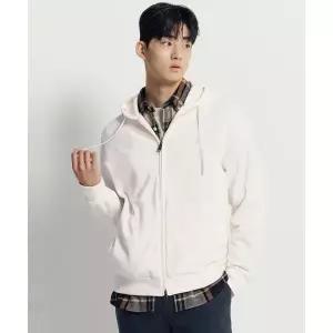 매장정품 빈폴 BEANPOLE MEN 캐주얼 소프트 코튼 집업 후디 - 아이보리 BC5X41C030 227702