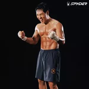 매장정품 SPYDER 스파이더 남성 BIG PUNCH BOXING CLUB 트리코트 4.5부 숏팬츠 SPJFCNTR202MCGR 771617