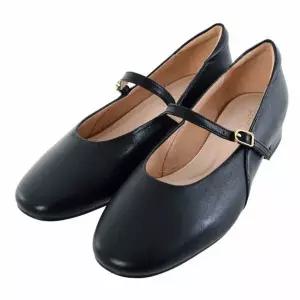 [하프클럽/]MARIO여성 메리제인 플랫슈즈 2CM(PFEFHQ786BK)