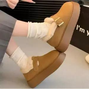 여자 털 안감 겨울신발 여자신발 플랫폼 슈즈 데이트신발 퍼 데이트 겨울 신발 플랫폼신발 로퍼