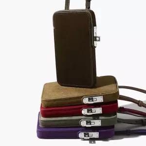 여성 러블리 가방 크로스백 고광택 스크럽 소가죽 핸드폰 리얼 가죽 추동 다올4