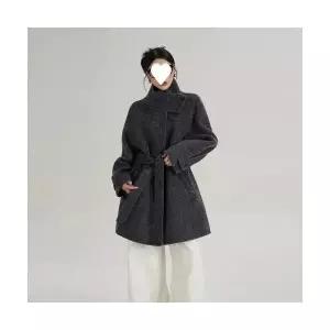 모직코트 여성 코트 하프 하이넥 울 모직 가을 겨 admr4