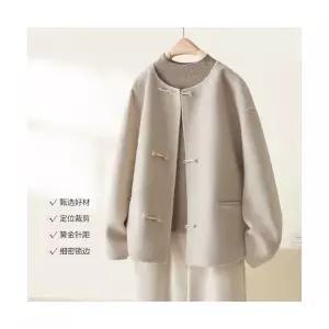 모직코트 여성 코트 추동 모직 라운드 admr4